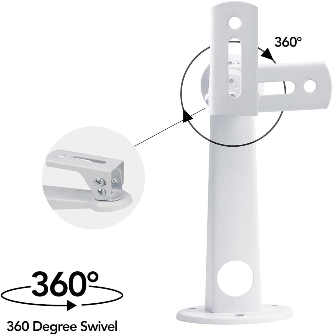 Soporte universal para cámara de seguridad CCTV, soporte de cámara IP, soporte de pared de aleación de aluminio para interiores y exteriores, para