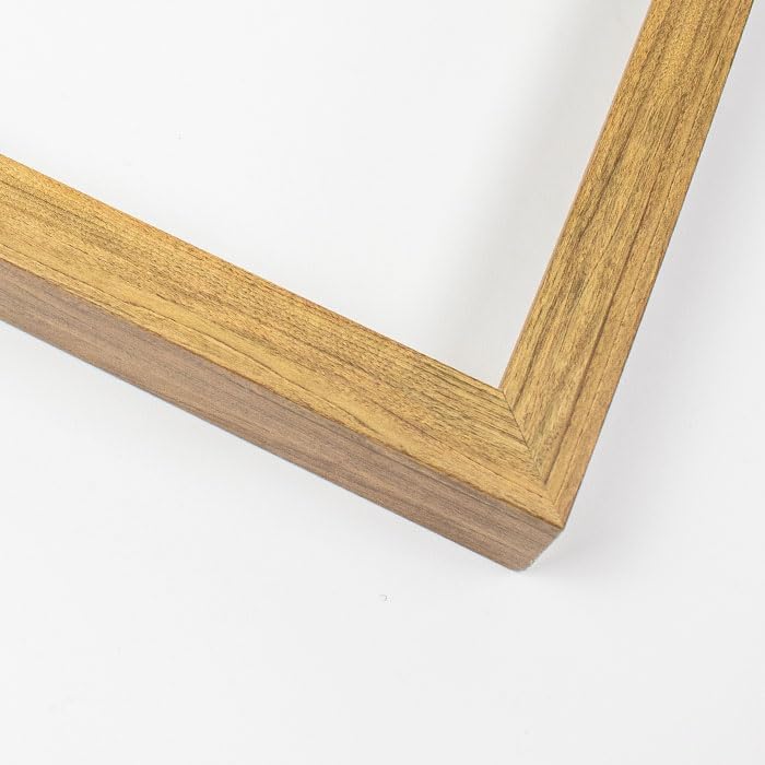 Marco de madera maciza de 37 x 29 pulgadas, ancho de la caja de sombra de 0.75 pulgadas  Profundidad del marco interior de 1 pulgada  Marco de fotos