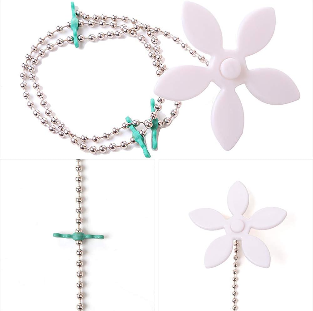 Paquete de 12 cadenas de limpieza de cabello para drenaje, cadena de limpieza de cabello, gancho para bañera, fregaderos, protectores de drenaje