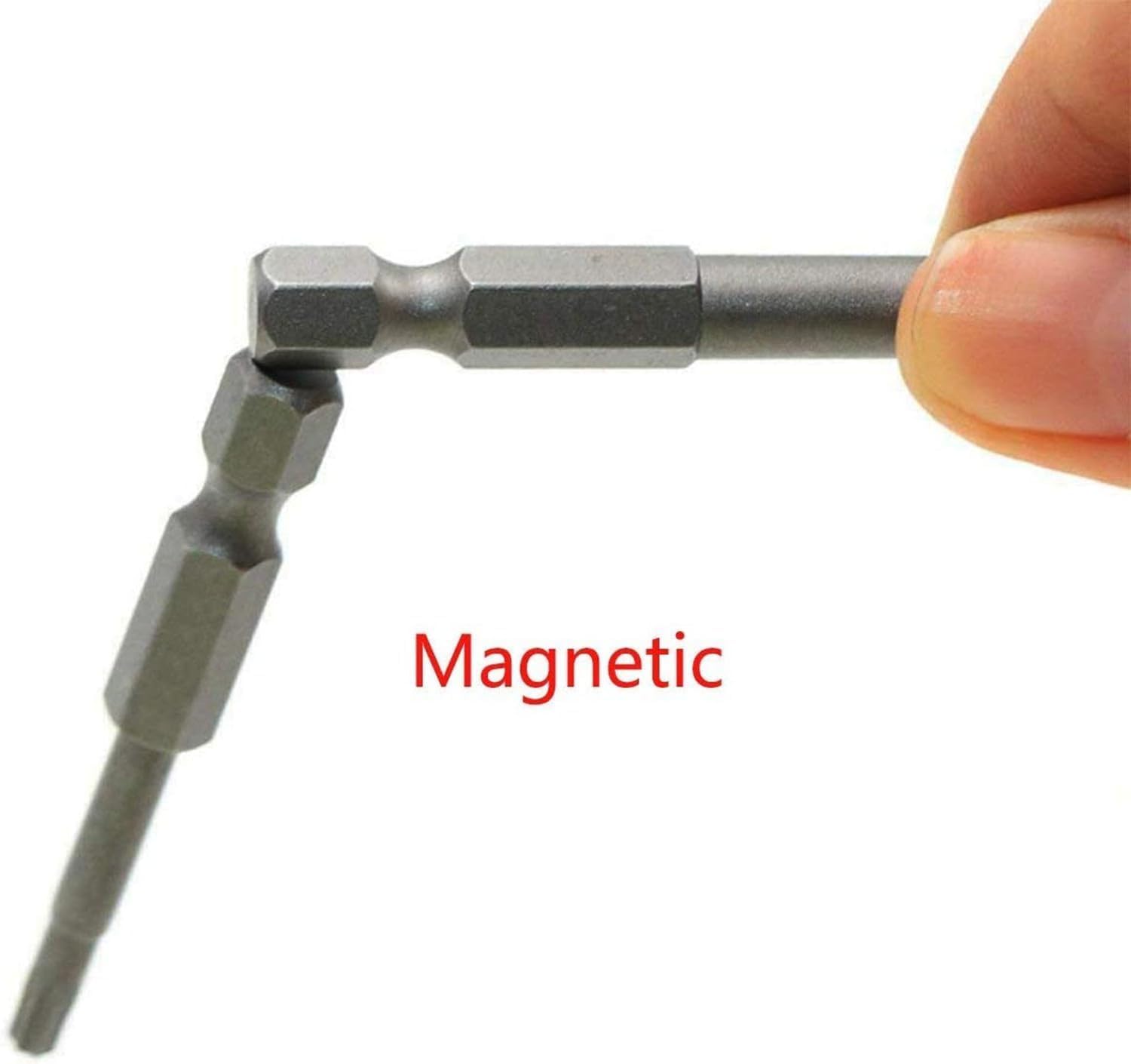 10 piezas de 1.969 in de largo 14 pulgadas de vástago hexagonal T10 Torx cabeza magnética destornillador conjunto de puntas de seguridad a prueba de