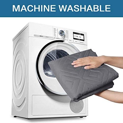 H.VERSAILTEX Funda reversible para silla, protector de muebles antideslizante, resistente al agua, con correas elásticas de 2 pulgadas, para