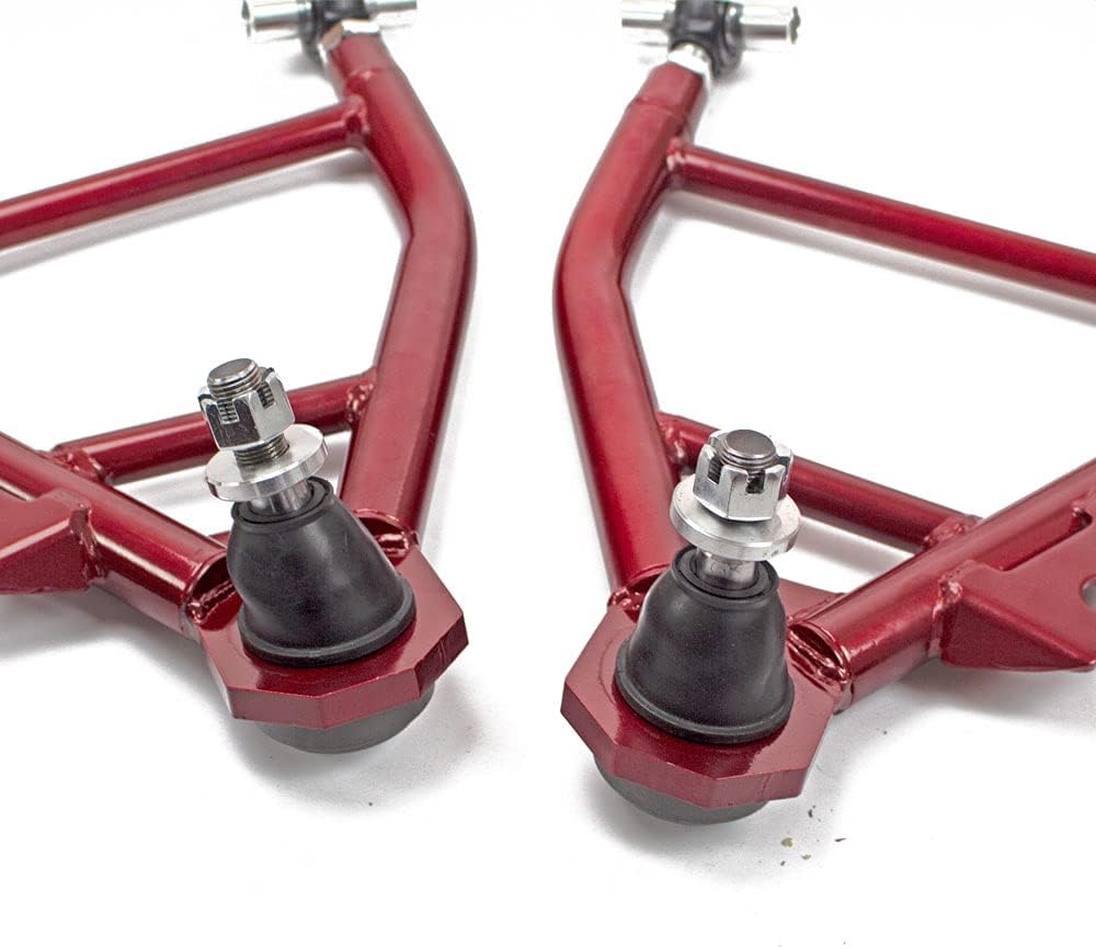 Godspeed AK-252-B Brazos A inferiores delanteros ajustables con rótulas engrasables, juego de 2, compatible con Ford Mustang 1999-04 con coilovers
