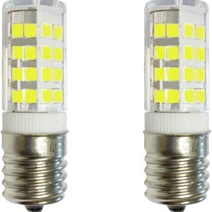 Anyray 2 bombillas de repuesto para congelador FFFH20F2QW 40 W, bombillas 40T8 E17 base para electrodomésticos (blanco brillante, 6000 K) Anyray 2 bombillas de repuesto para congelador FFFH20F2QW 40 W, bombillas 40T8 E17 base para electrodomésticos (blanco brillante, 6000 K)