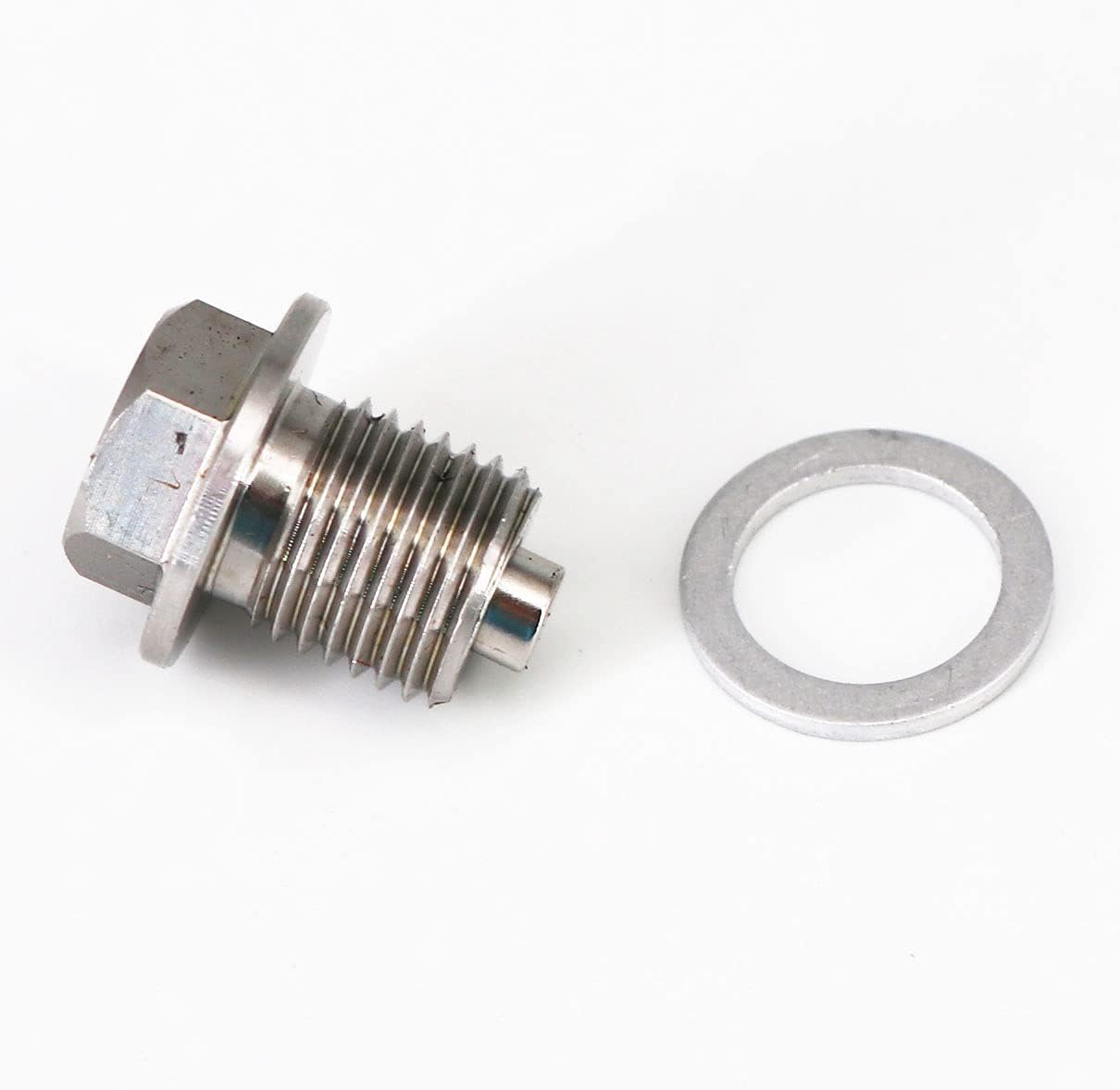 Tapón de drenaje de aceite de acero inoxidable con imán de neodimio M14 x 4.9 ft m universal