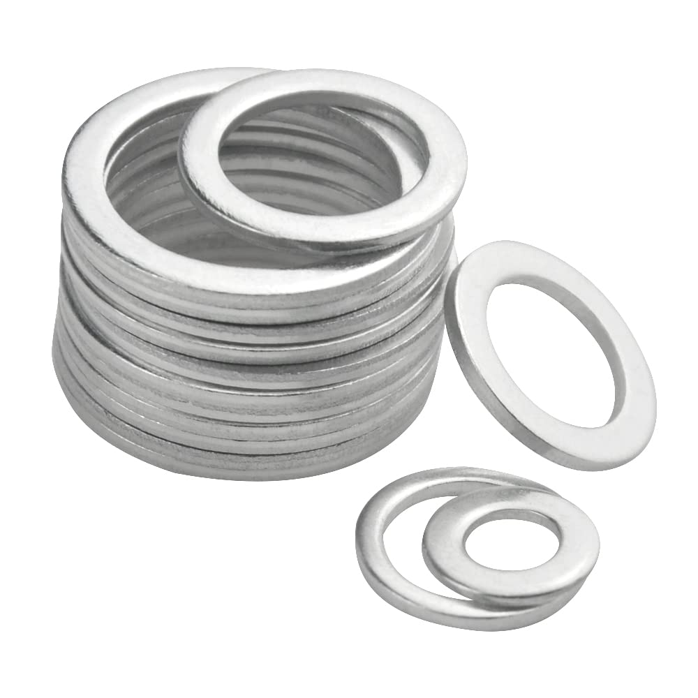 XINGYHENG 540 unids 18 Tamaño de aluminio plana arandela junta de sellado de arandela conjunto automotriz tapón de drenaje de aceite Junta para la