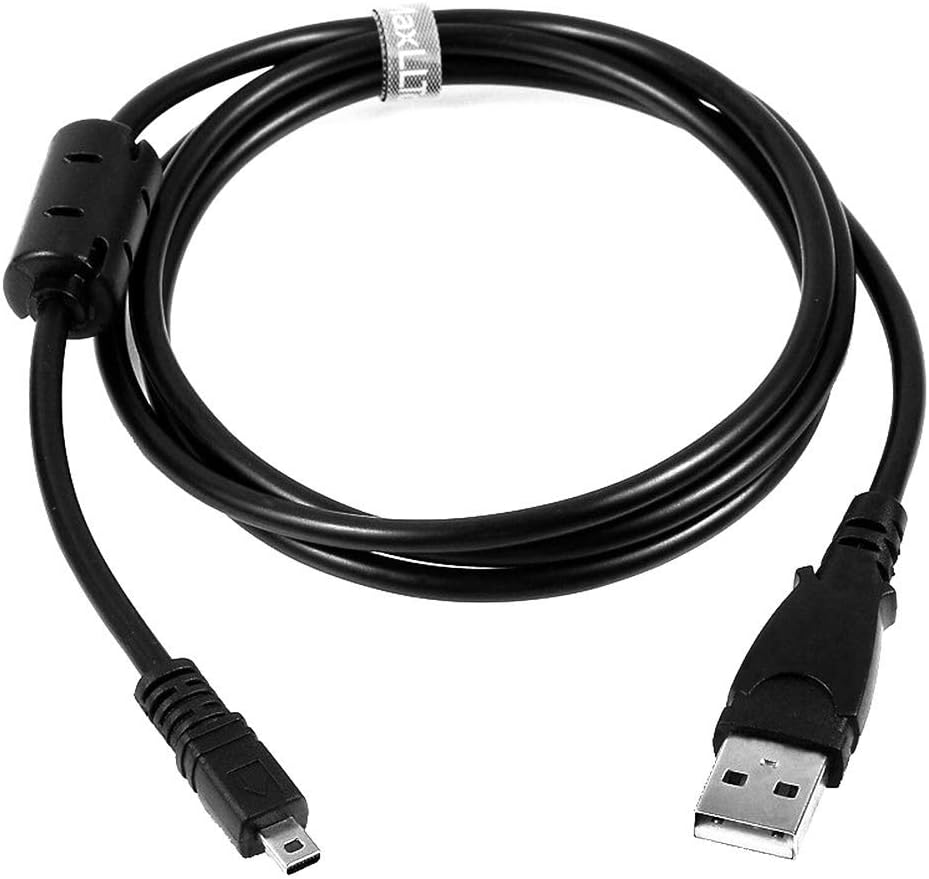 MaxLLTo Cable de carga USB extra largo de 5 pies para Nikon Coolpix S 205 Cámara