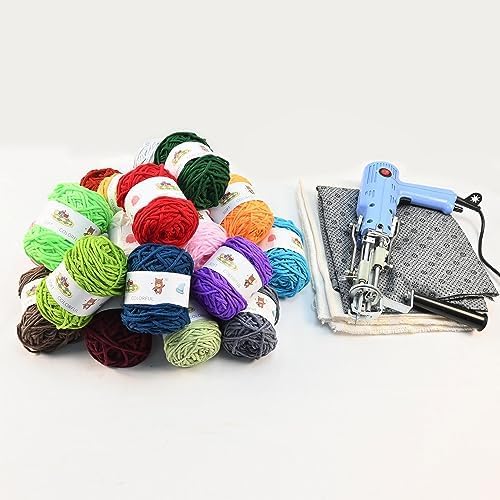 CA+CB, 24 rollos de hilo grueso de 8 capas para alfombras de acolchonado, hilo acrílico para acolchonar, 24 rollos de hilo grueso de 8 capas para