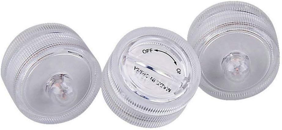 Luz LED brillante sin llama, funciona con pilas, vela de té sumergible impermeable, decoración de jarrón subacuático para fiestas y bodas, paquete