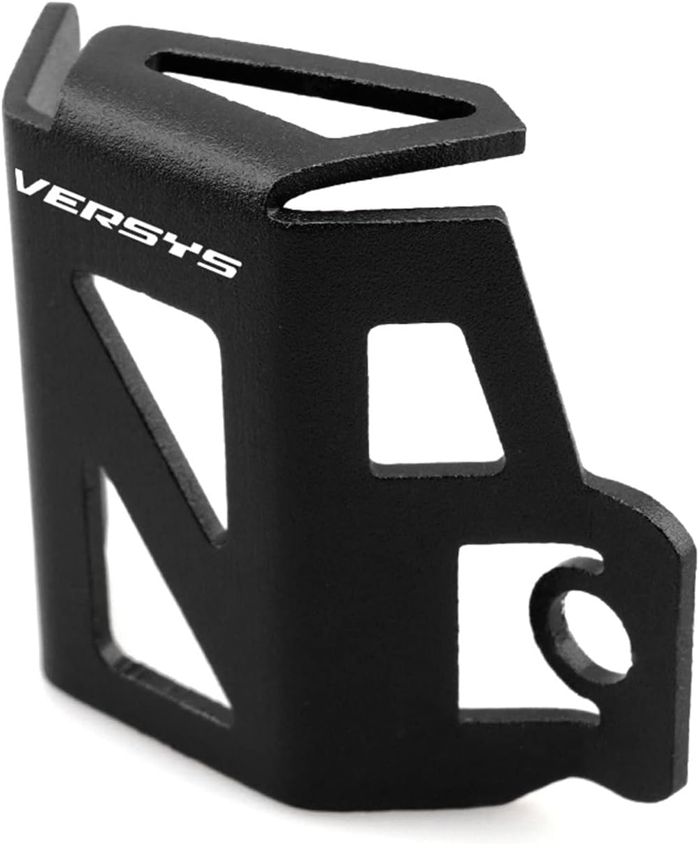 Protector de aluminio CNC para depósito de líquido trasero de motocicleta para Kawasaki versys x300 300 VERSYS300 VERSYS-X (color negro)