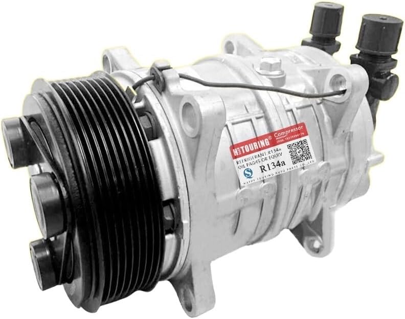 Auto Coche AC AC Compresor de aire acondicionado 8PK 24V  12V TM 15 o 16 Compresor (Color  TM16 12V)