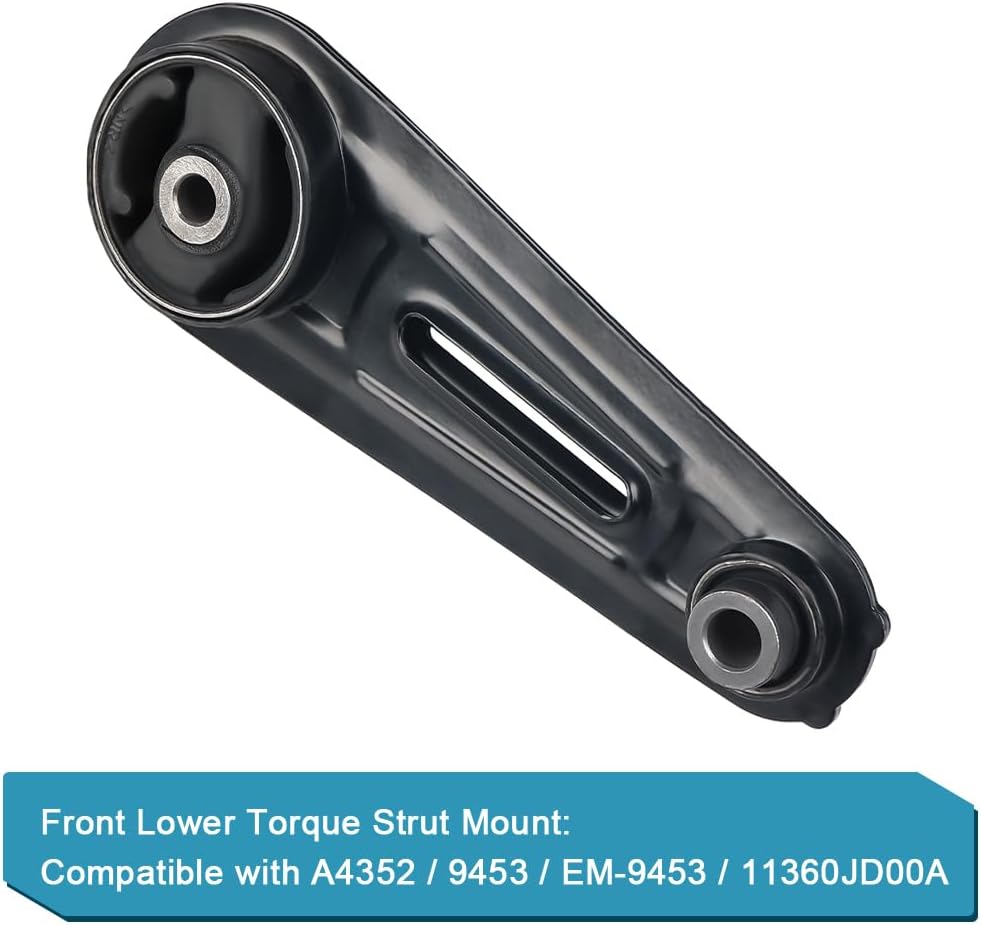 JDMON 4 piezas de soporte de motor y motor Trans de repuesto para Nissan Rogue 2.5L FWD 2008-2013, Rogue Select 2.5L FWD 2014 2015, Nissan Sentra
