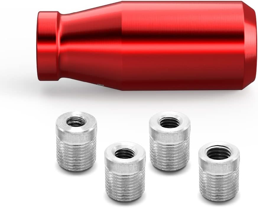 Viemx&Bm Pomo de cambio de 6 velocidades, extensión JDM Racing manual automático con adaptador atornillado para Mazda Miata Subaru Focus ST 350z