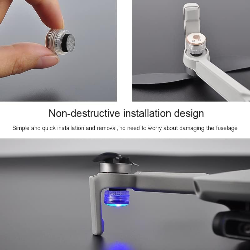 2 unids luz nocturna rojo azul intermitente alternadamente intermitente indicador de dirección para DJI Mini 3 proMavic aire 2aire 2SMavic 3 Drone