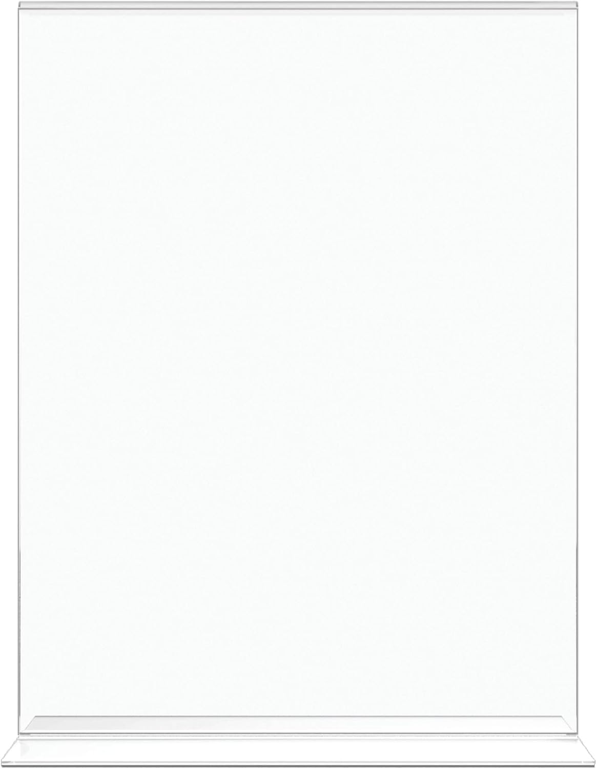 Office Depot Brand Stand-Up Sign Holder, Vertical, 11″H x 8-12″W, Clear, Pack of 4