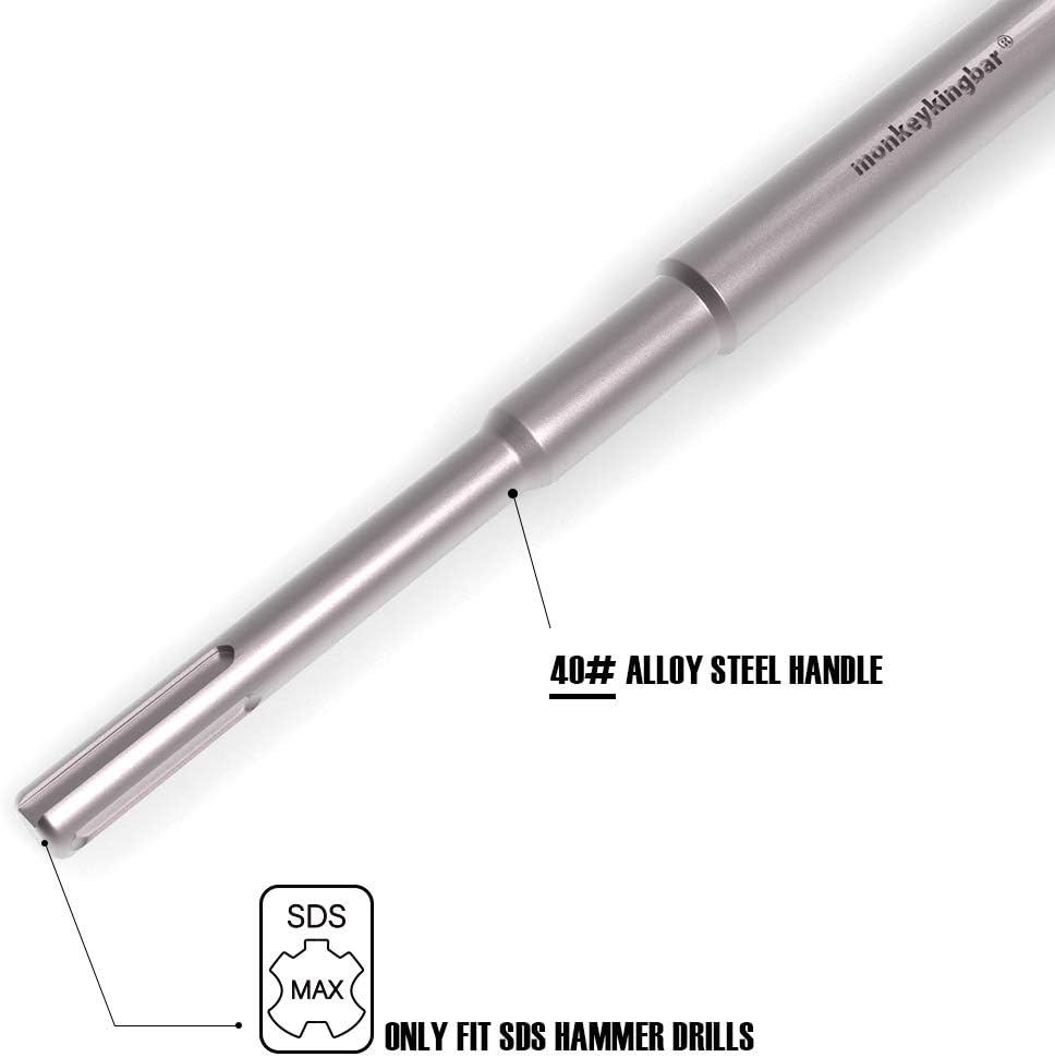 Monkey King Bar-Sds Max Bits – Rascador de piso de 6 x 25 pulgadas, herramientas de martillo de astillado de hoja de 6 pulgadas de ancho, accesorios