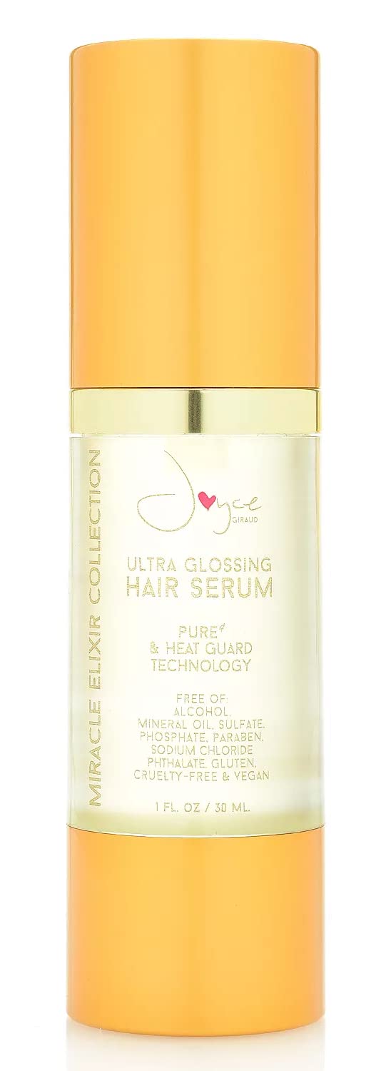 Joyce Giraud – Suero para el cabello ultra brillante con tecnología Heat Guard, tratamiento antiencrespamiento, repara el cabello encrespado y