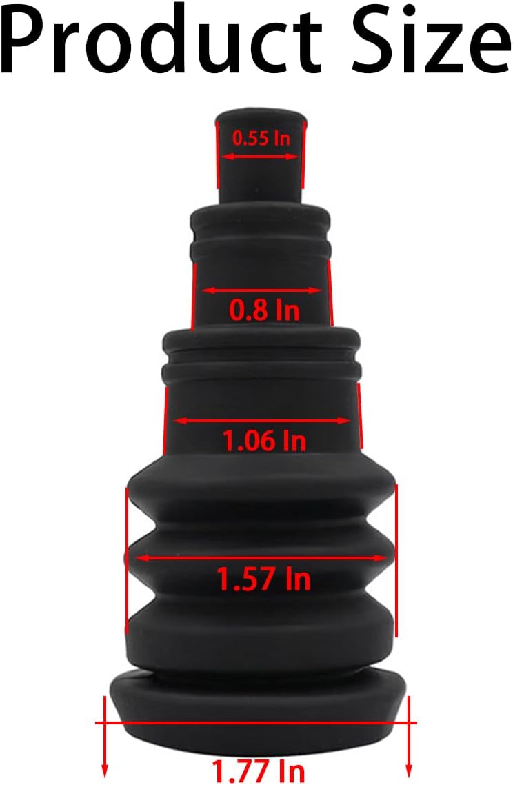 BELOMI Paquete de 4 botas universales para cortafuegos, ojales de goma para automóvil, se adapta a paquetes de alambre de 38 a 1 pulgada de