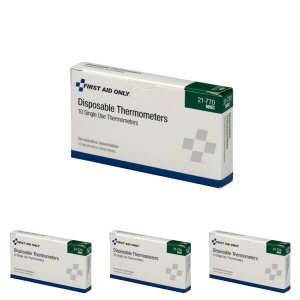 First Aid Only Termómetro desechable 21-770 para fiebre, paquete de 40 First Aid Only Termómetro desechable 21-770 para fiebre, paquete de 40