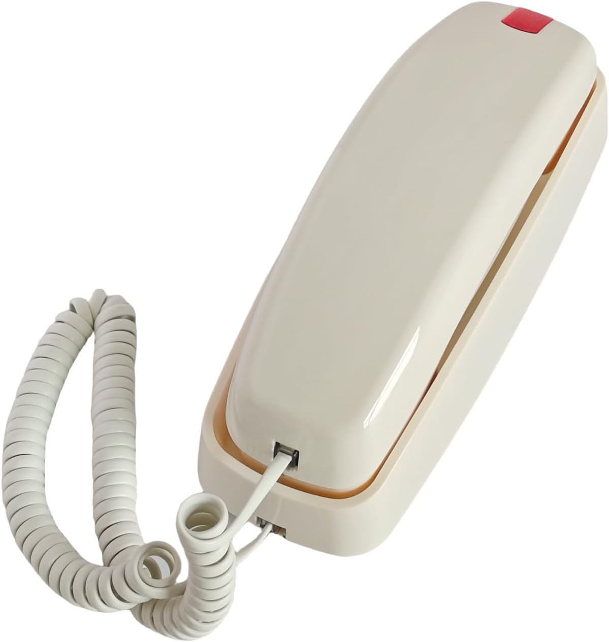 Teléfono fijo con cable, teléfono doméstico con cable TelPal para montaje en pared, teléfono de pared con botón grande con flash, redireccional,