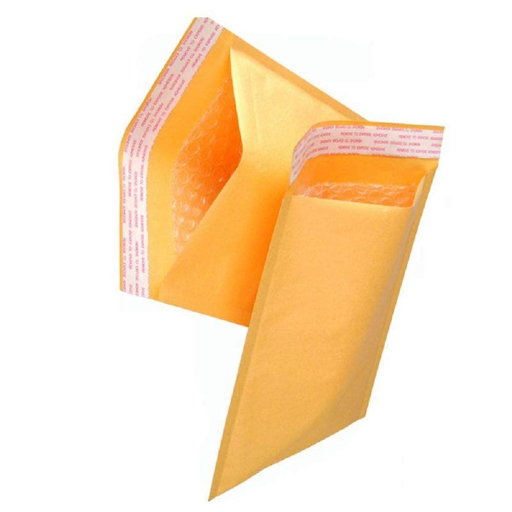 Sobres de envío de burbujas de papel kraft de 8.5 x 14.5 pulgadas, paquete de 100 sobres acolchados gruesos de burbujas para pequeñas empresas #3