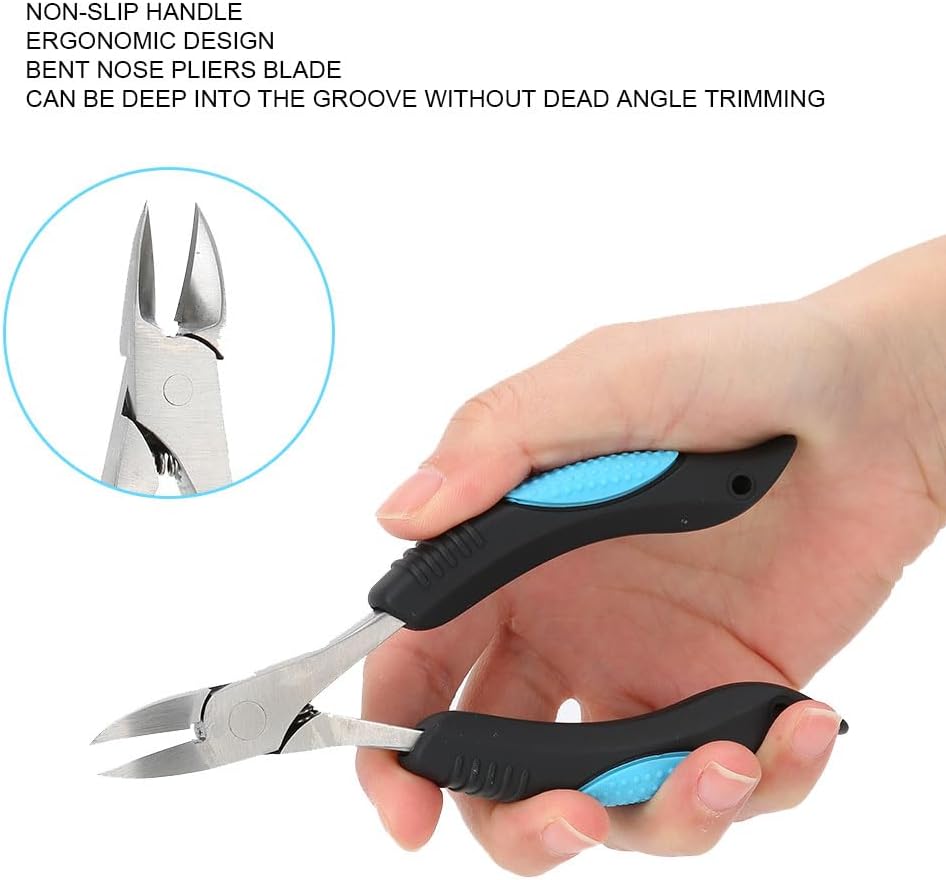 Alicates para cutículas de uñas, cortaúñas encarnadas para uñas de los pies, tijeras de cutícula de pedicura