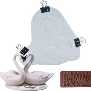 Molde de cisne de chocolate para dulces de bebé, decoración de pastel de cumpleaños, boda, fiesta de cumpleaños, decoración de tartas (molde de Molde de cisne de chocolate para dulces de bebé, decoración de pastel de cumpleaños, boda, fiesta de cumpleaños, decoración de tartas (molde de