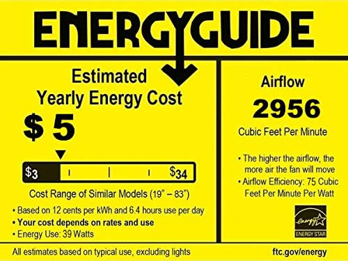 Sofucor Ventilador de techo de 52 pulgadas con luces con control remoto para exteriores, ventilador de techo negro con luz regulable, LED integrado,