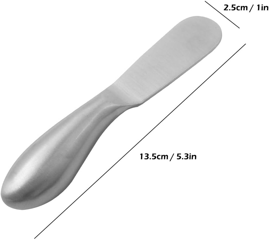 SourceTon Juego de esparcidor de queso de 4 piezas, cuchillos multiusos de acero inoxidable para esparcir queso y mantequilla