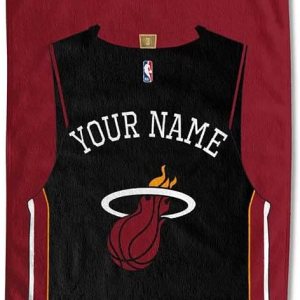 Northwest NBA Miami Heat – Toalla de playa personalizada, 30 x 60 pulgadas, jersey Northwest NBA Miami Heat – Toalla de playa personalizada, 30 x 60 pulgadas, jersey