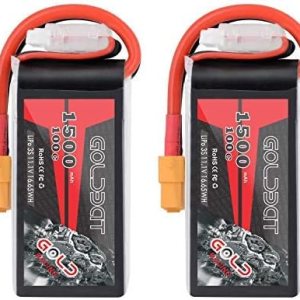 GOLDBAT Paquete de batería Lipo de 1500mAh 3S 11.1V 100C Softcase con enchufe XT60 para capra axial, Skylark m4-fpv250, mini trituradora 200,