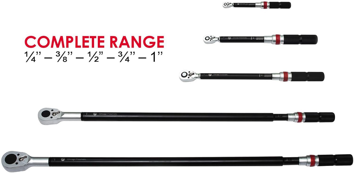 Chicago Pneumatic CP8905 – Llave dinamométrica manual, herramienta dinamométrica para automóviles y bicicletas, herramientas manuales para mejoras