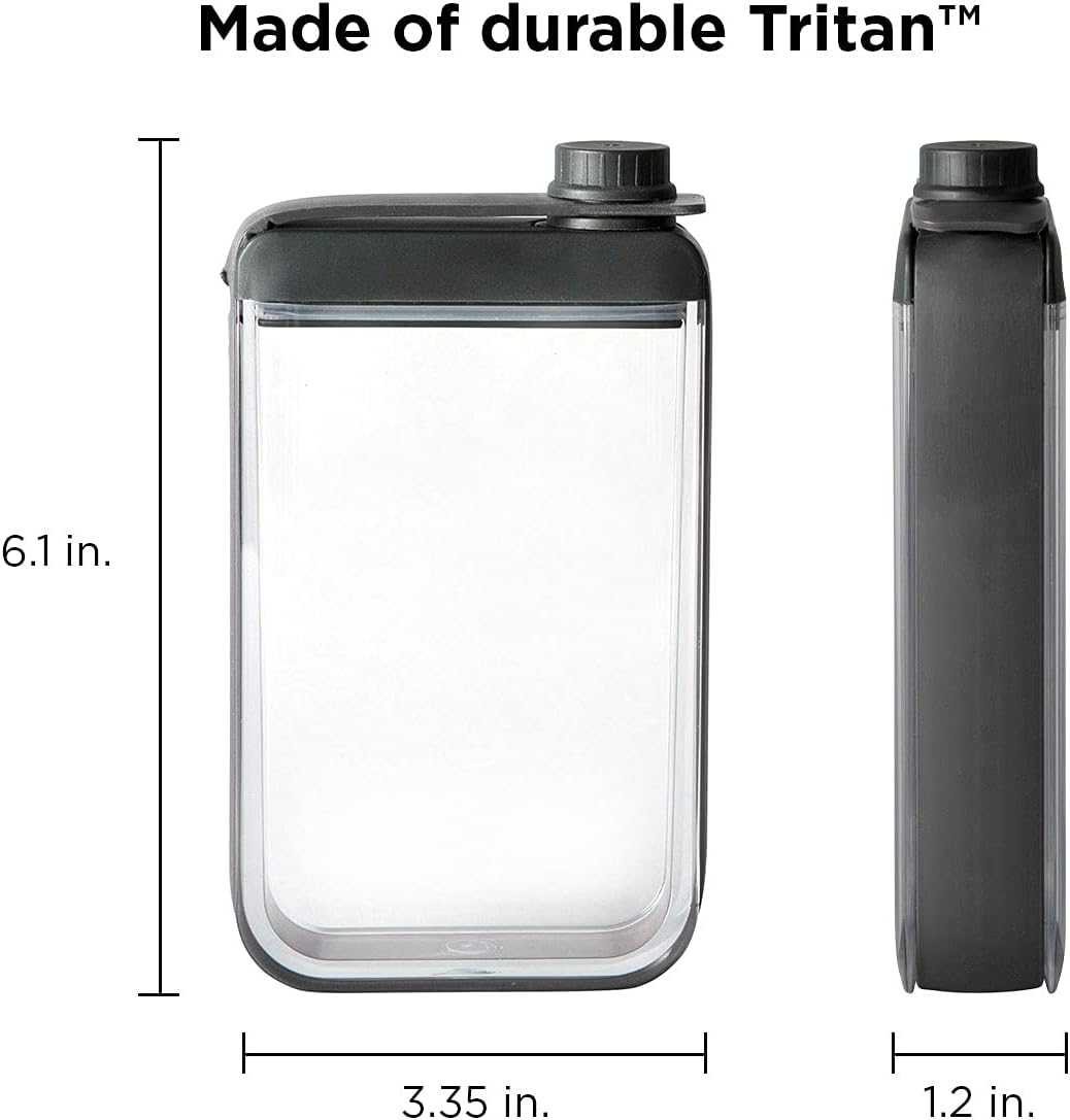 Rabbit Frasco discreto sin fugas (negro) – R4-06138 3.25″ x 1.2″ x 6″
