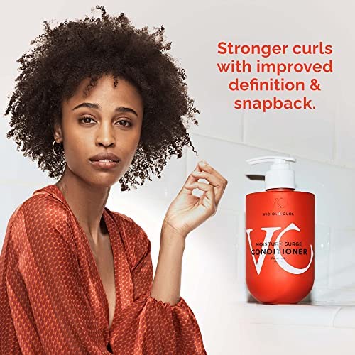 VICIOUS CURL Acondicionador de sobretensión de humedad para todo tipo de cabello rizado vuelve a enrollar rizos dañados, suaviza, desenreda, hidrata