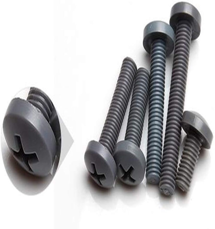 Tornillo de cabeza plana de plástico M2M2.5 Tornillos de nylon planos Empotrados Cruz Contador Elevado Plaine Puntas Tornillos Vis Viti DIN34812 –