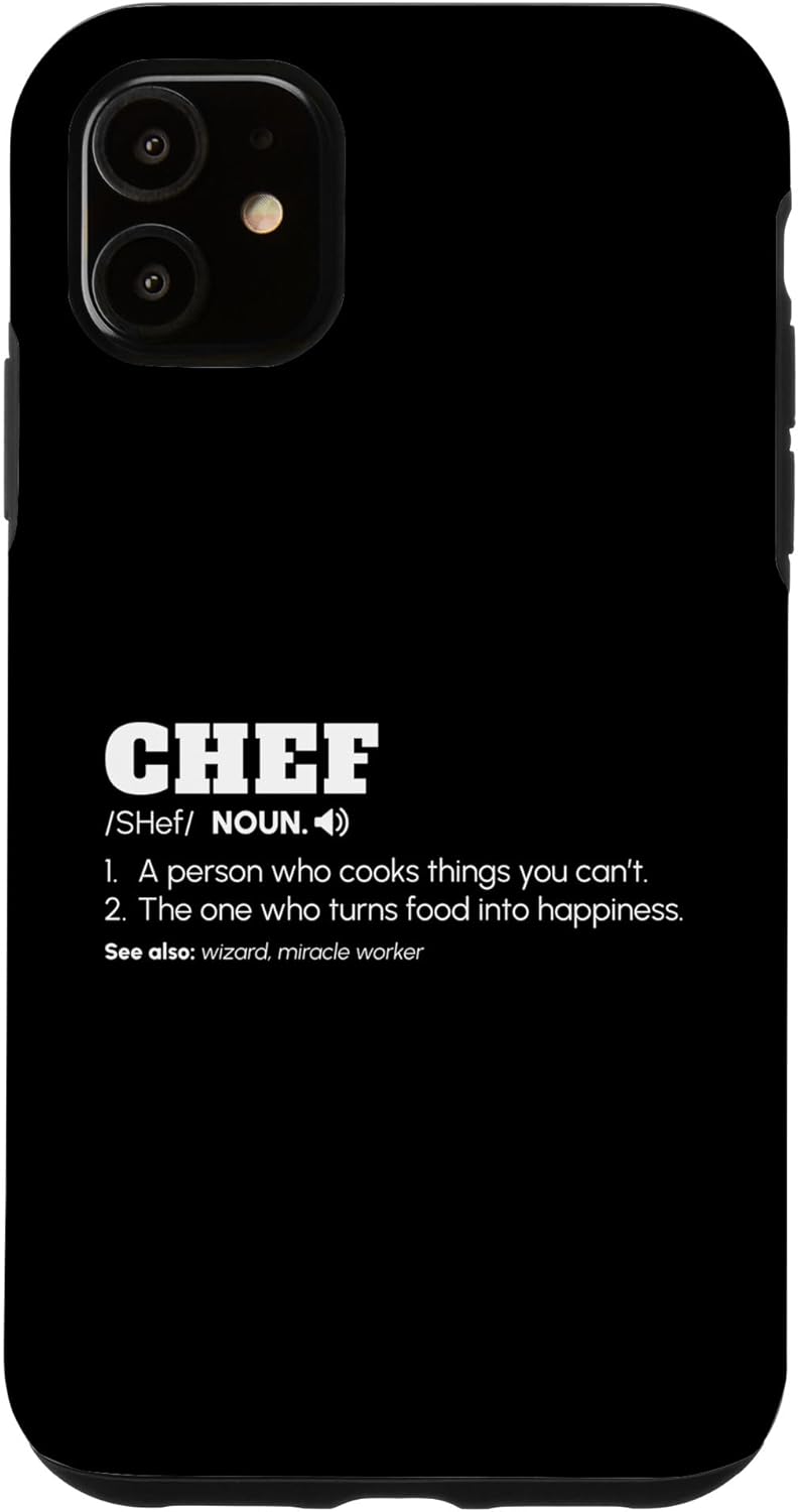 iPhone 11 Chef Definition Cook Pastelero Chef Cocina Culinaria Divertido Estuche de Regalo