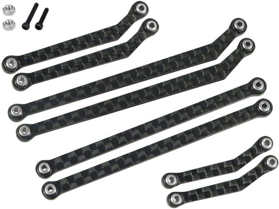 NexxSpeed – Juego de eslabones de carbono de alta holgura – AXIAL SCX24 DEADBOLT