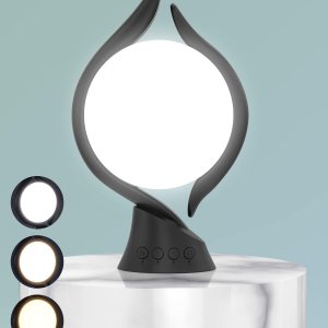 Lámpara de terapia de luz, luz de terapia de 10000 lux, sin UV, lámparas LED de humor feliz con 5 niveles de brillo ajustables y temporizador y Lámpara de terapia de luz, luz de terapia de 10000 lux, sin UV, lámparas LED de humor feliz con 5 niveles de brillo ajustables y temporizador y