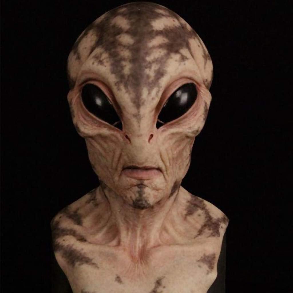 Máscara de alienígena de Halloween, máscara de terror aterrador, máscara de alienígena, máscara mágica para fiestas