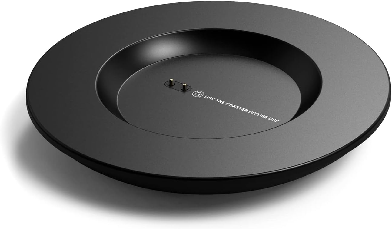 vsitoo S3PRO – Posavasos de carga, carga inalámbrica para uso con control de temperatura, taza inteligente, color negro