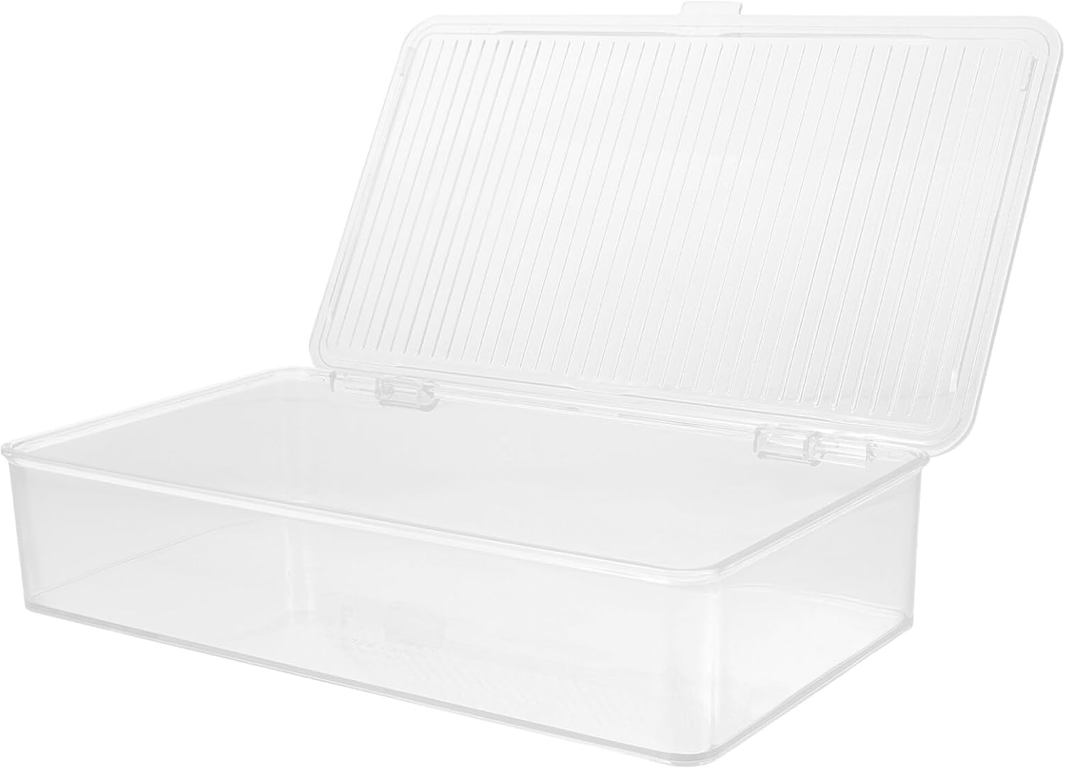 HOMSFOU Bandeja de plástico para cubiertos de cocina, organizador de cajones de utensilios con tapa, contenedor de almacenamiento para encimera con