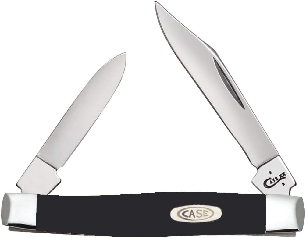 Case WR XX Cuchillo de Bolsillo Negro Sintético Pluma Pequeña Artículo #22713 – (2233 SS) – Longitud Cerrada 2 58 Pulgadas