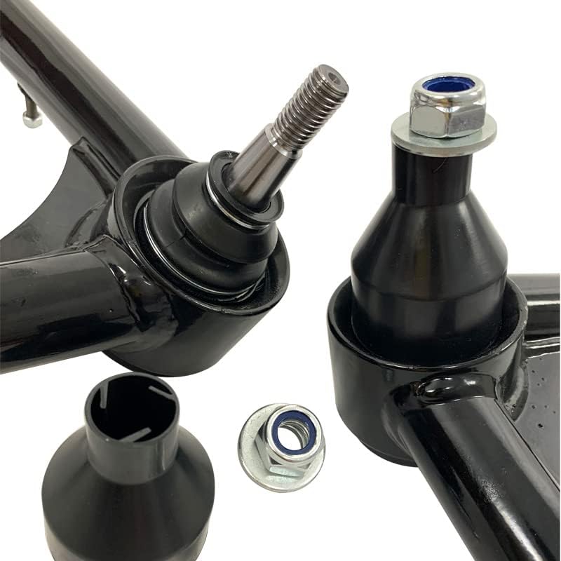 Par de brazos de control superiores delanteros con buje de poliuretano para kit de elevación de 2-4 pulgadas compatible con Silverado GMC Sierra 4X4