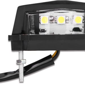 Luz de matrícula LED de 6k, 12 V, luz universal para placa de matrícula de motocicleta, luz LED trasera de freno trasero, lámpara de montaje de Luz de matrícula LED de 6k, 12 V, luz universal para placa de matrícula de motocicleta, luz LED trasera de freno trasero, lámpara de montaje de