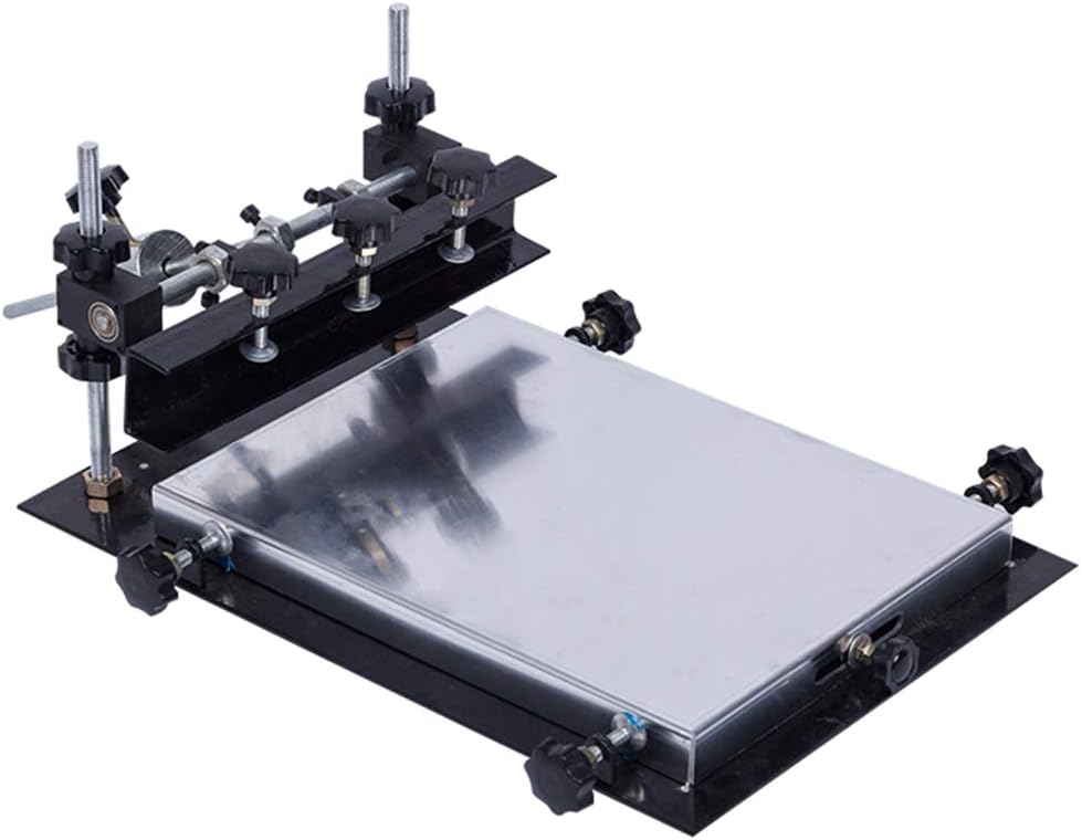 CGOLDENWALL Impresora manual de pantalla SMTSMD Impresora de plantilla PCB Impresora de pantalla manual SMT (área de impresión 350X260mm)