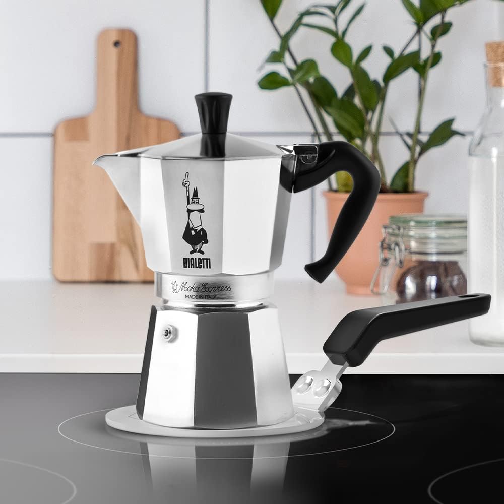 Bialetti Cafetera de inducción Venus (6 tazas) y placa de inducción