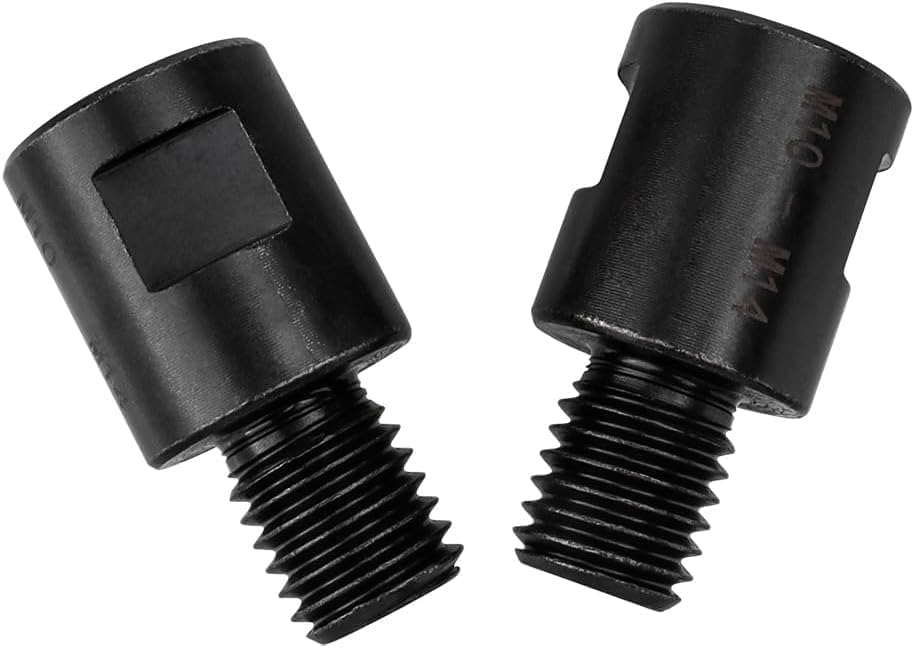 2 unids accesorio de amoladora angular M14 rosca macho a M10 hembra adaptador convertidor para amoladora angular, pulidora de diamante núcleo de
