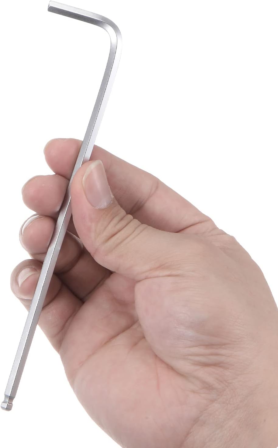 uxcell Llave hexagonal de extremo de bola de 316″, herramienta de reparación CR-V de brazo largo en forma de L, SAE 4 piezas