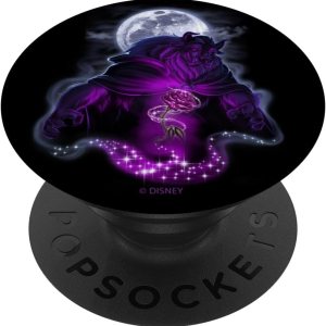 Disney Beauty And The Beast – Agarre y soporte para teléfonos y tabletas, diseño de Hue Moonlit, Negro Disney Beauty And The Beast – Agarre y soporte para teléfonos y tabletas, diseño de Hue Moonlit, Negro