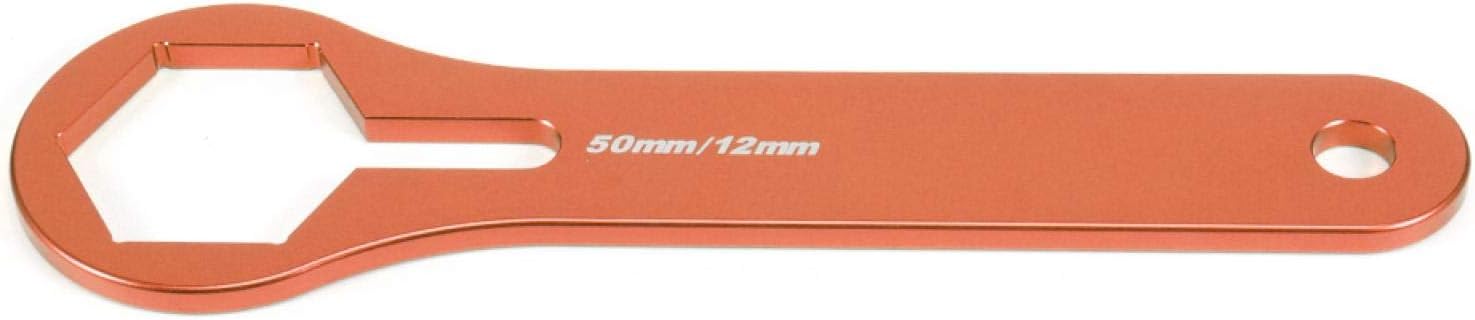 Llave de horquilla, 0.197 in Motor Amortiguador Suspensión Horquilla Llave Herramienta Ajuste para 125 15 25 35 45 55 sx xcwp (naranja)