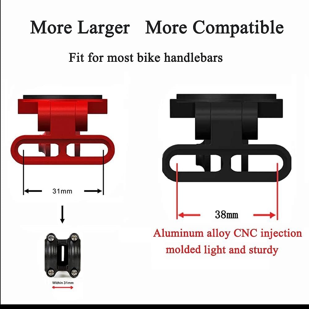 Thinvik Montaje extendido exterior y soporte para computadora de bicicleta para Garmin,Ángulo ajustable GoPro Combo Mount para Garmin Edge 1040 1030